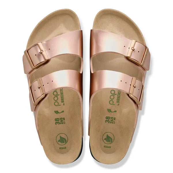 Birkenstock Papillio - Arizona Vegan Flex Platform - Electric Metallic Copper Birko-Flor