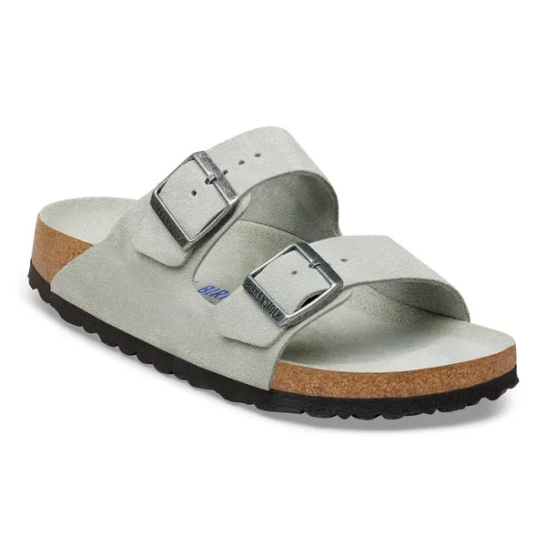 Birkenstock - Arizona Soft - Pure Sage Suede Leather
