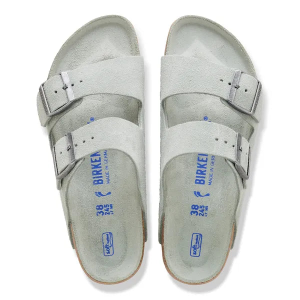 Birkenstock - Arizona Soft - Pure Sage Suede Leather