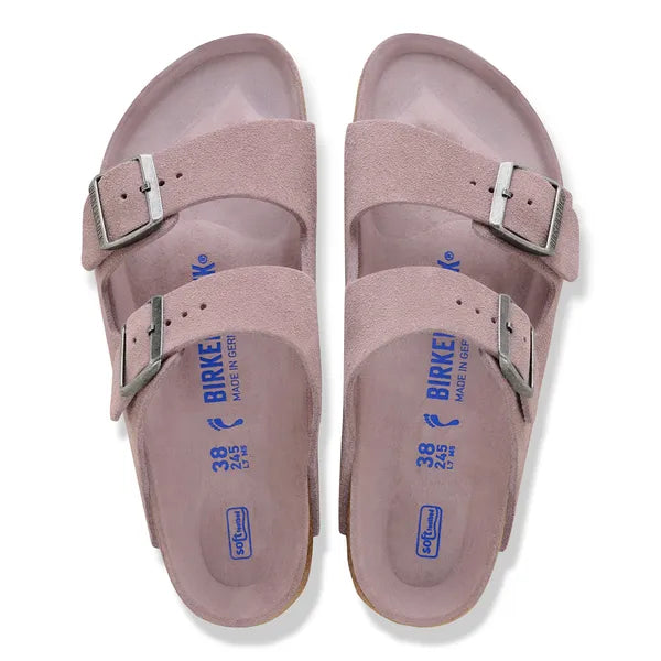 Birkenstock - Arizona Soft - Faded Purple Suede Leather