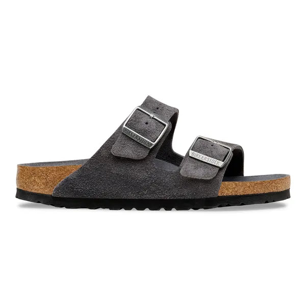 Birkenstock - Arizona Soft - Charcoal Suede Leather