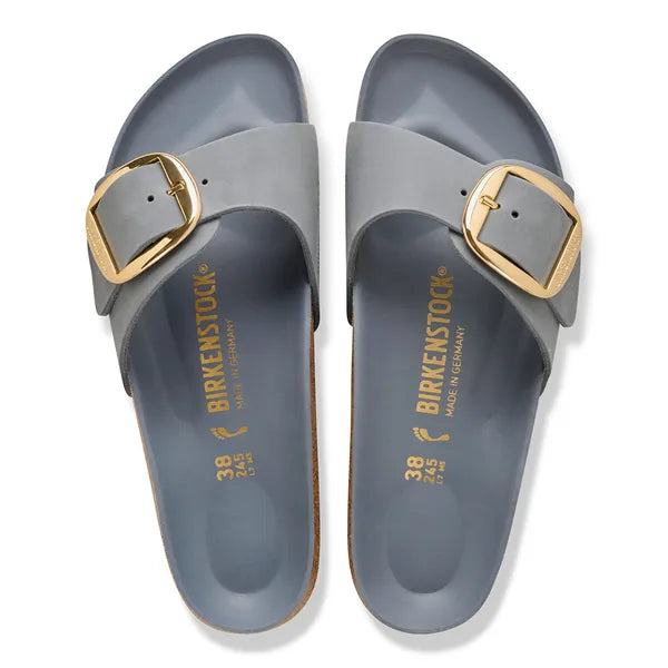 Birkenstock - Madrid Big Buckle - Basalt Gray Leather