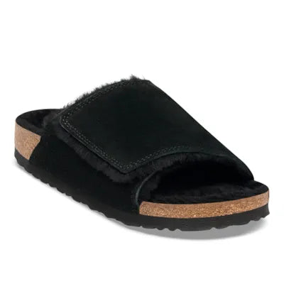 Birkenstock - Solana Shearling - Black Suede