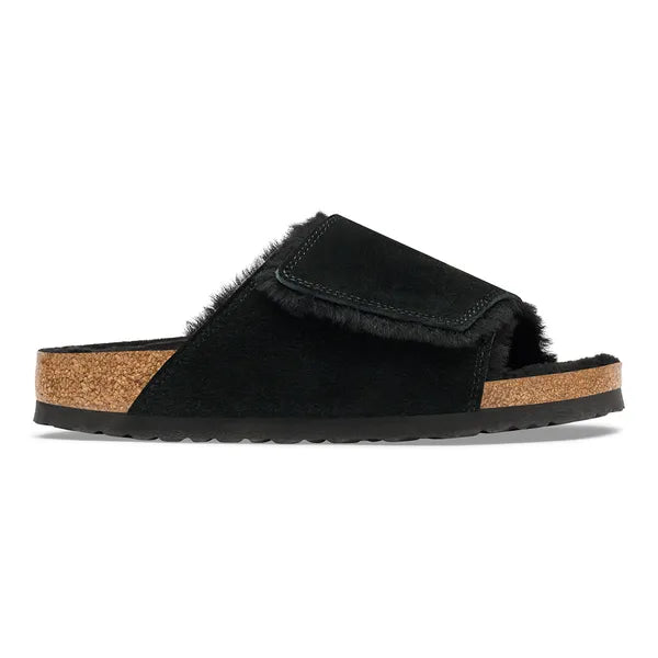 Birkenstock - Solana Shearling - Black Suede