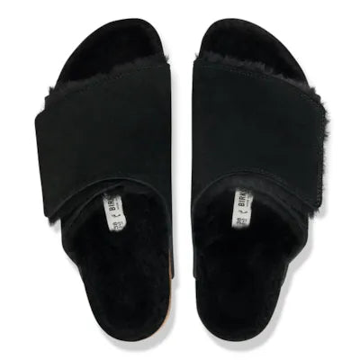 Birkenstock - Solana Shearling - Black Suede
