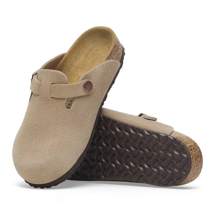 Birkenstock - Boston Kids - Taupe Suede