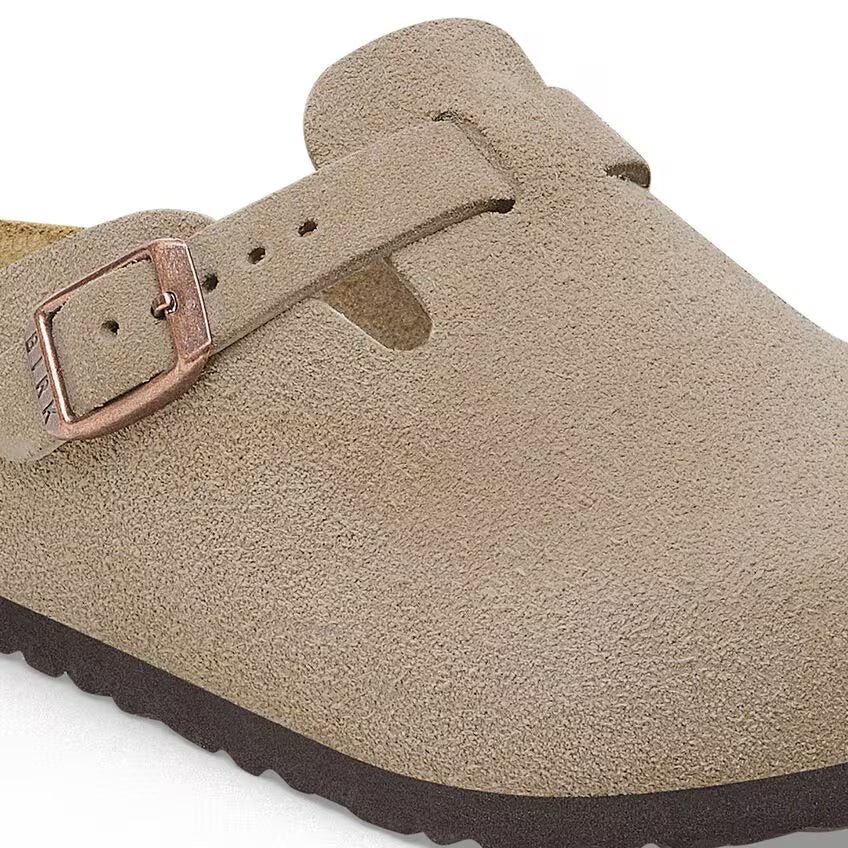 Birkenstock - Boston Kids - Taupe Suede