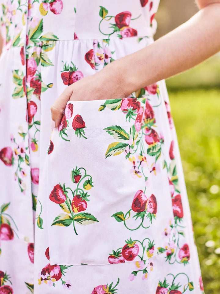 April Cornell - Strawberry Porch Dress - White