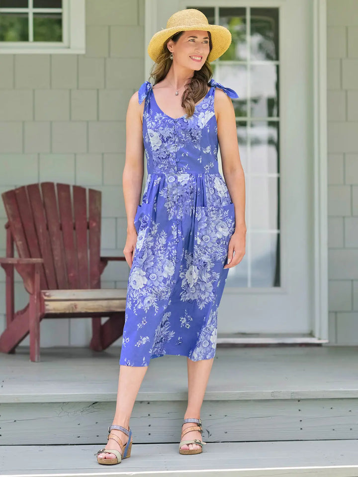April Cornell - Avonlea Porch Dress - Blue