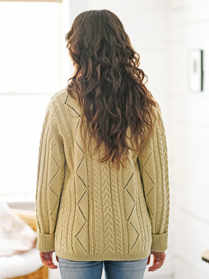 April Cornell - Dublin Sweater Jacket - Ecru