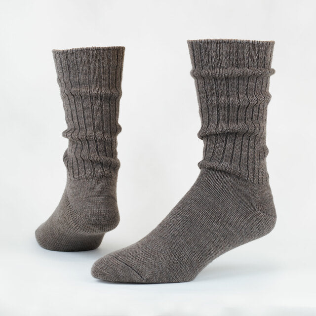 Maggie's Organics - Organic Wool Crew Socks - Heather Dove