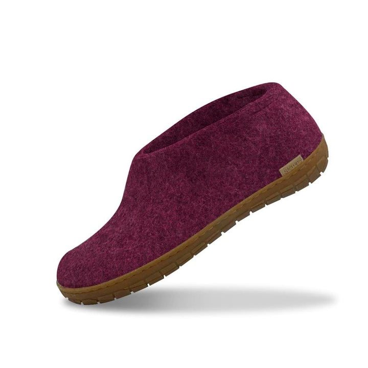 Glerups - Shoe With Rubber Sole - Cranberry Wool