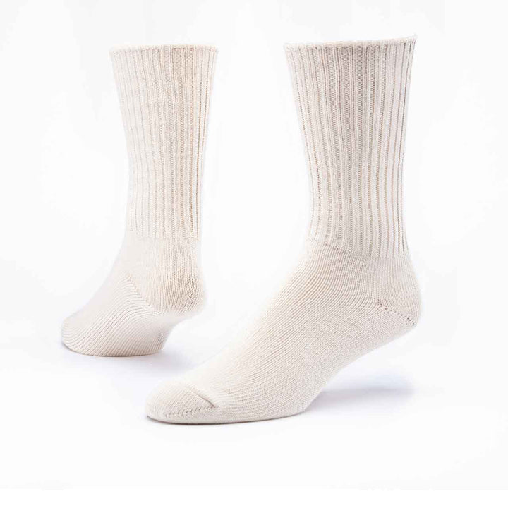Maggie's Organics - Organic Allergy Cotton Crew Socks - Natural