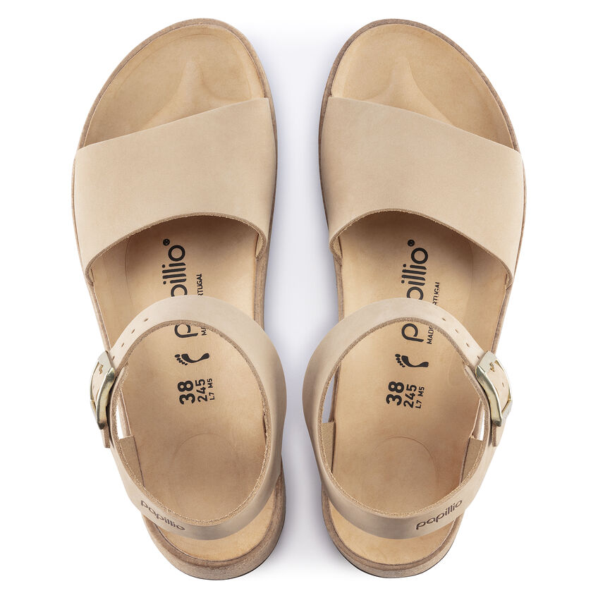 Birkenstock Papillio - Glenda - Sandcastle Nubuck Leather